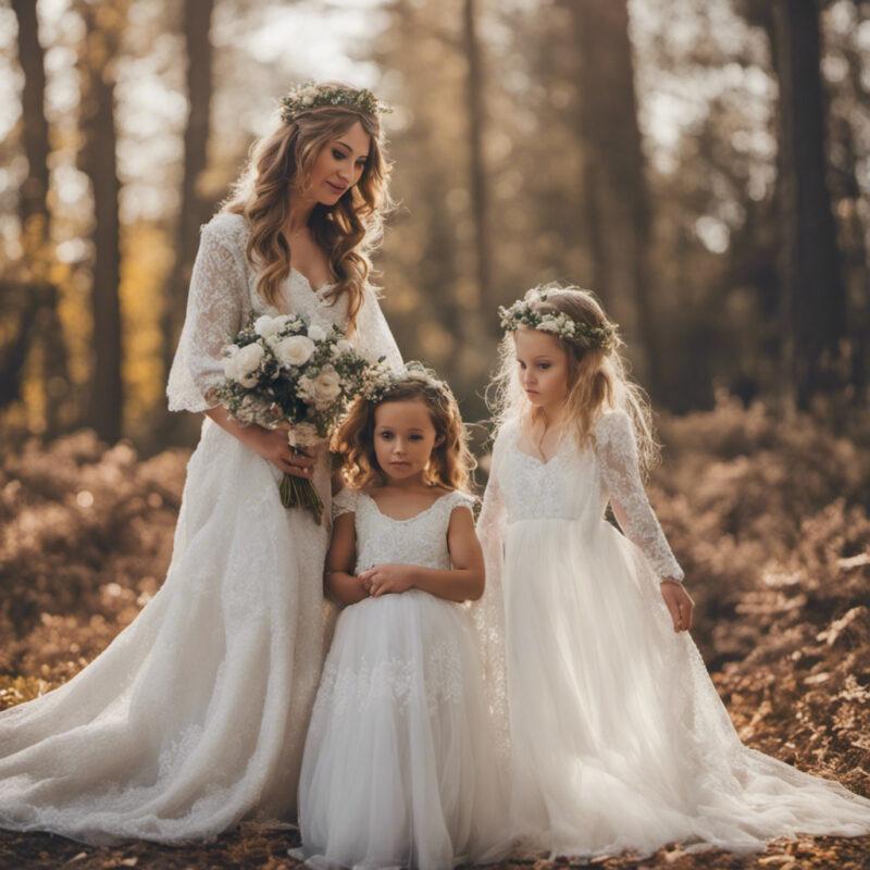 Как да намерите детегледачка за сватба? 2 105437 a bride with children around her xl 1024 v1 0