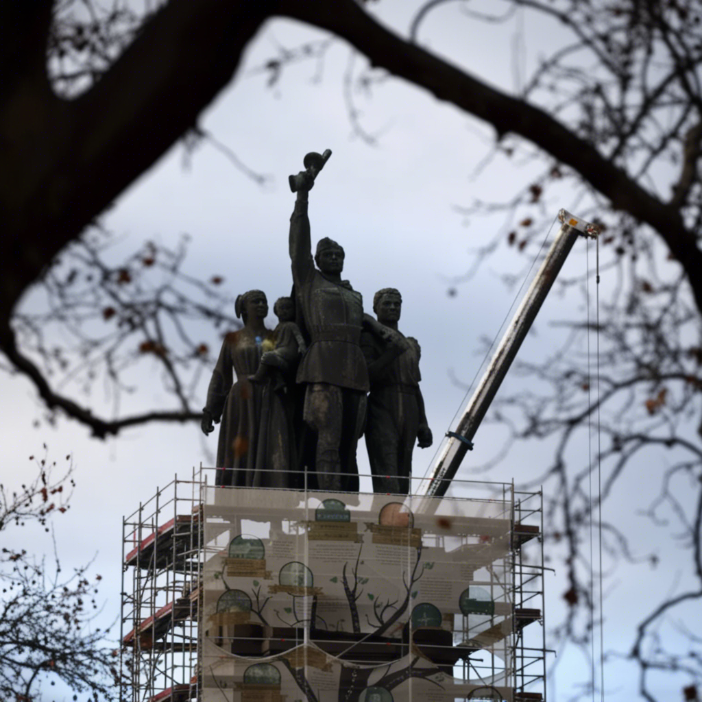 Най-високите фигури на паметника на Съветската армия ще бъдат демонтирани 2 Най-високите фигури на паметника на Съветската армия ще бъдат демонтирани