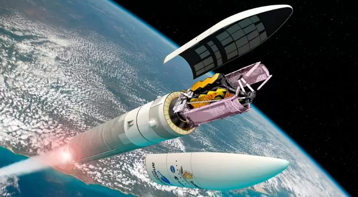 9 интересни факта за космическия телескоп Джеймс Уеб 20 Изстрелването на телескопа Джеймс Уеб